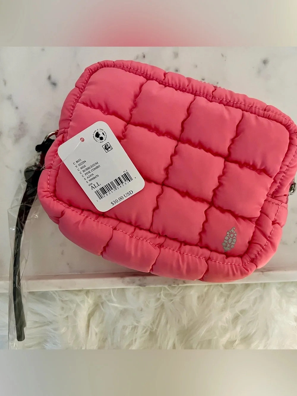 Free People Movement Quilted Pouch in Pink